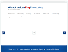 Tablet Screenshot of giantflagrental.com
